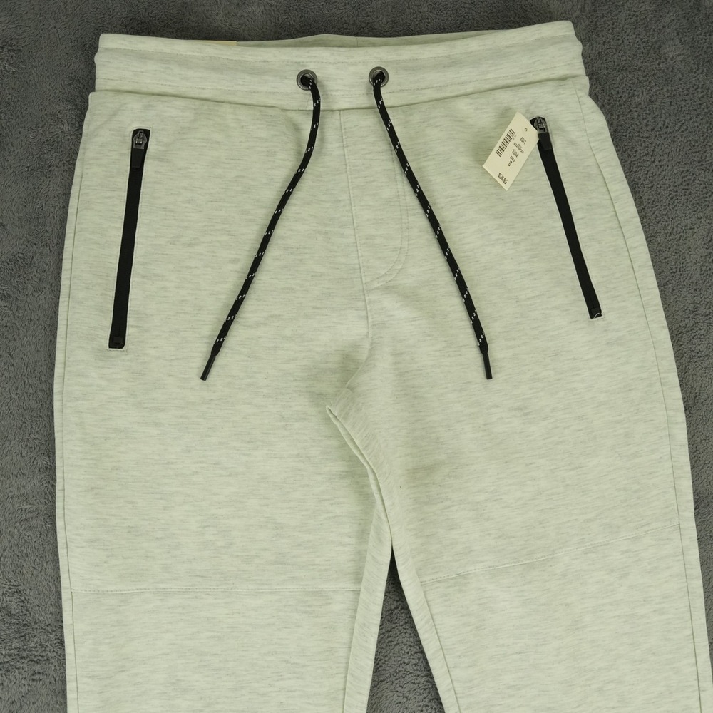 Aeropostale Joggers Mens Small Heather Gray Zipper Pockets Classic Fit NWT